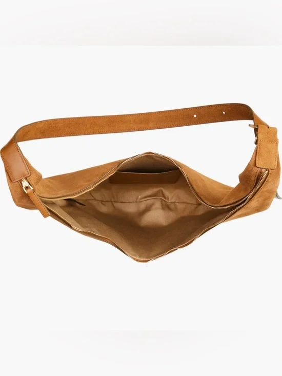 NWOT Madewell, The Essential Curve Shoulder Bag in Aged Cognac - Picture 12 of 13